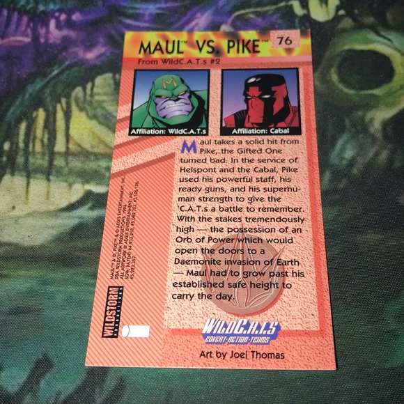 Maul vs pike 76 widevision chromium card - Picture 2 of 2